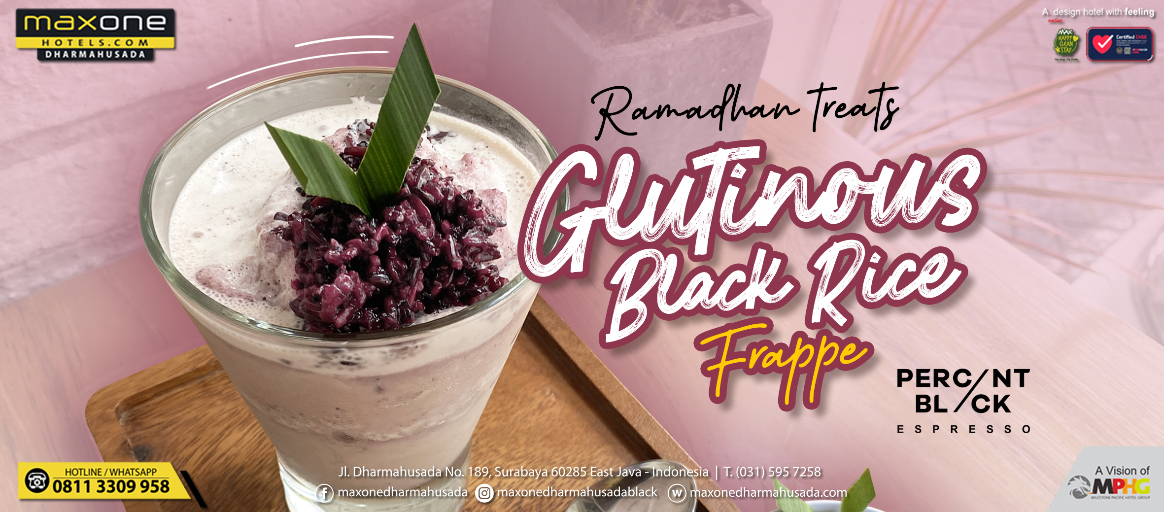 Glutinous Black Rice frappe